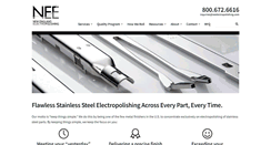 Desktop Screenshot of neelectropolishing.com