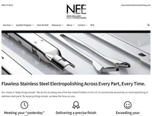 Tablet Screenshot of neelectropolishing.com